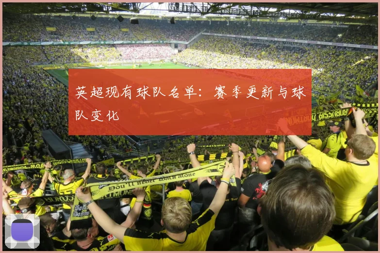 英超现有球队名单：赛季更新与球队变化